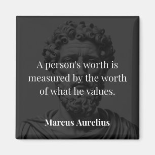 Aimant Définir une valeur : Marcus Aurelius sur les valeu