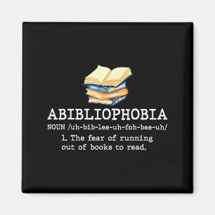 Aimant Définition d'abibliophobie drôle lecteur de livre