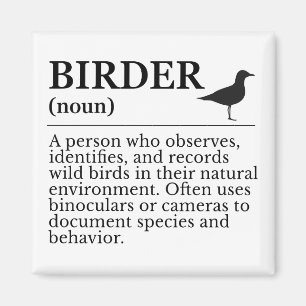 Aimant Définition de birder - observateur d'oiseaux sauva