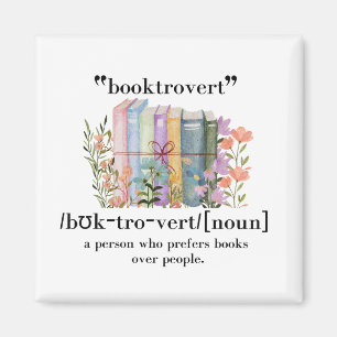 Aimant Définition de "Booktrovert"