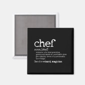 Aimant Définition de chef - Dictionnaire drôle Cadeau de (Recto/Verso)
