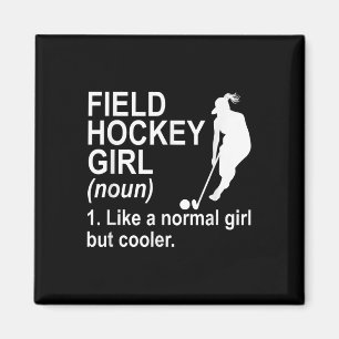Aimant Définition de fille de hockey sur gazon 