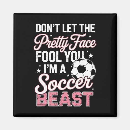 Aimant Définition de fille de soccer (Devant)