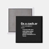 Aimant Définition de géocaching Géocacheur (Recto/Verso)