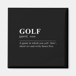 Aimant Définition de golf amusante