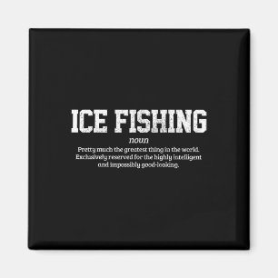 Aimant Définition de la pêche sur glace Cadeau drôle de p