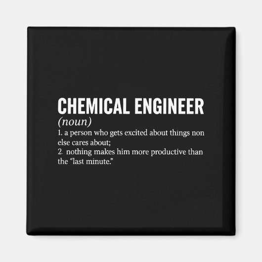 Aimant Définition de la profession d'ingénieur chimiste I (Devant)