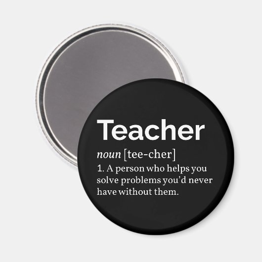 Aimant Définition de l'enseignant (Recto/Verso)