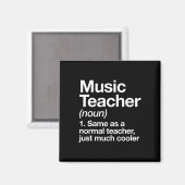 Aimant Définition De L'Enseignant De Musique S'Amuser Ret (Recto/Verso)