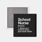 Aimant Définition De L'Infirmière Drôle Retour À L'École (Recto/Verso)