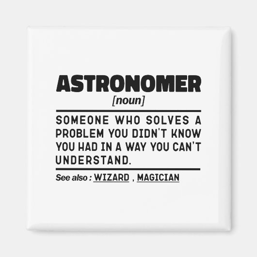 Aimant Définition de nom d'astronome Citations drôles de (Devant)