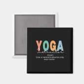 Aimant Définition de professeur de yoga Normal seulement  (Recto/Verso)