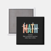 Aimant Définition d'enseignant de mathématiques drôle pou (Recto/Verso)