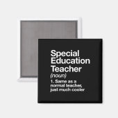 Aimant Définition d'enseignant en éducation spécialisée F (Recto/Verso)