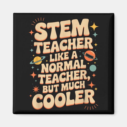 Aimant Définition d'enseignant STEM drôle Science Math Te (Devant)