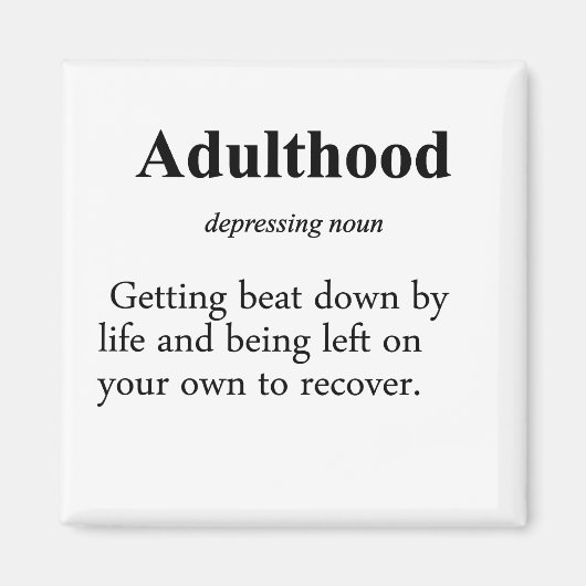 Aimant Définition des adultes (Devant)