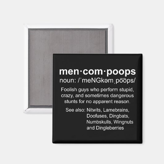 Aimant définition des méncompoops (Recto/Verso)