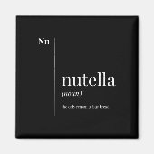 Aimant Définition drôle de Nutella (Devant)