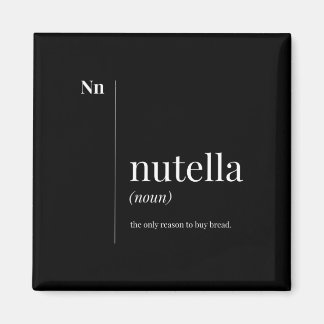 Aimant Définition drôle de Nutella
