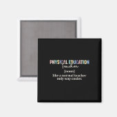 Aimant Définition drôle de professeur d'éducation physiqu (Recto/Verso)