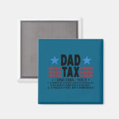Aimant Définition drôle de taxe papa conception de père (Recto/Verso)