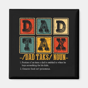 Aimant Définition drôle de taxe papa rétro Daddy Papa hum