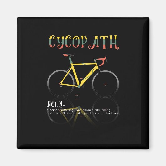 Aimant Définition Drôle Vélo Addict Cadeau pour (Devant)