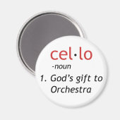 Aimant Définition du cello (Recto/Verso)