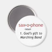 Aimant Définition du saxophone (Recto/Verso)
