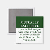 Aimant Définition du sens de l'exclusion mutuelle (3) (Recto/Verso)