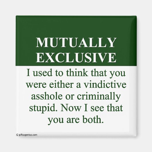 Aimant Définition du sens de l'exclusion mutuelle (3) (Devant)