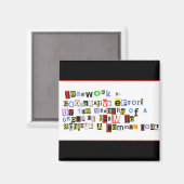 Aimant Définition du travail d'équipe (Recto/Verso)