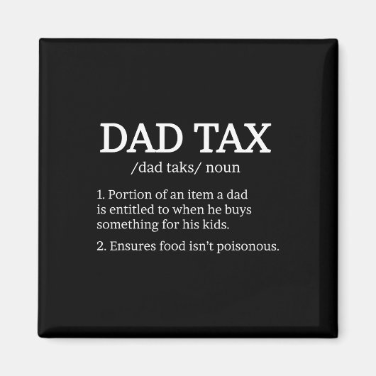 Aimant Définition fiscale Vêtements meilleur papa Définit (Devant)