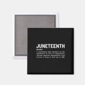 Aimant Définition Juneteenth Hommes Afro-Américains Noirs (Recto/Verso)