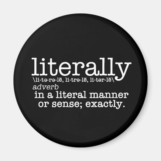 Aimant Définition littérale Grammaire anglaise (Devant)