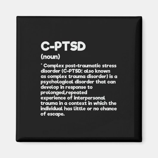 Aimant Définition Stress Post-traumatique Complexe Prise (Devant)