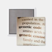 Aimant Définitions du code génétique et du counselling gé (Recto/Verso)