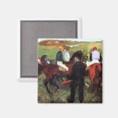 Aimant Degas - Racehorses - Peinture impressionniste (Recto/Verso)