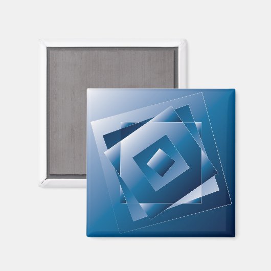 Aimant dégradé bleu 1 (Recto/Verso)