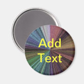 Aimant Dégradé circulaire Terre arc-en-ciel (Recto/Verso)