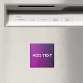 Aimant Dégradé violet moderne ombré et texte blanc modifi (In Situ (Lave-vaisselle))