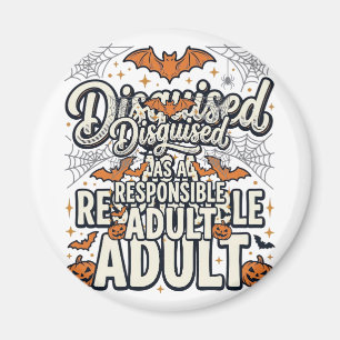 Aimant Déguisé en vecteur Halloween d'adulte responsable