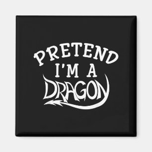 Aimant Déguisement de dragon prétendu drôle d'Halloween
