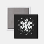 Aimant Déguisement d'enseignant flocon de neige pour fami (Recto/Verso)