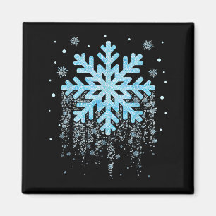 Aimant Déguisement Flocon de Neige Noël d'Hiver Correspon