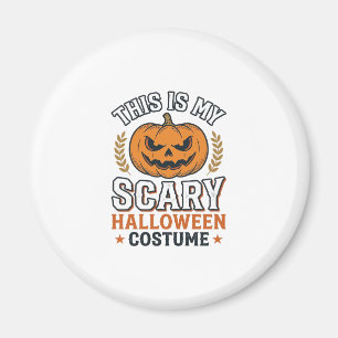 Aimant Déguisement Halloween Épouvantable Citrouille Vect