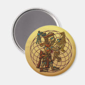 Aimant Déité maya (Recto/Verso)