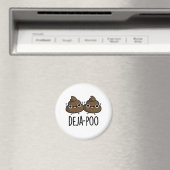 Aimant Deja Poo Funny Double Poop Pun (In Situ (Lave-vaisselle))