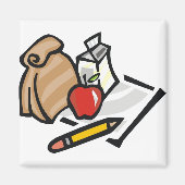 Aimant Déjeuner d'école (Devant)