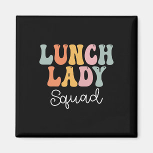 Aimant Déjeuner Lady Squad Retro Super Premier Jour De